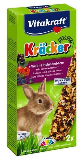 Vitakraft KRACKER 2szt d/królika owoc leśne/cz.bez 112g