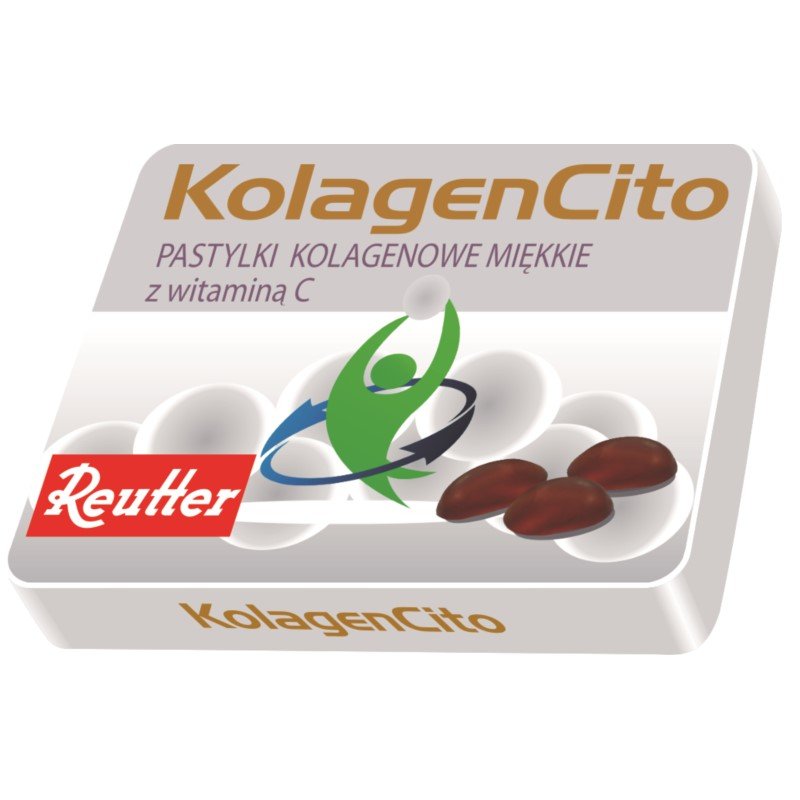 Reutter KolagenCito Pastylki kolagenowe miękkie z witaminą C 48g 4260376090753