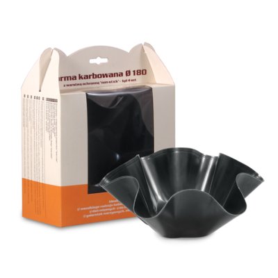 SNB Forma karbowana do pieczenia 4 sztuki non stick uniwersalny 95966-uniw