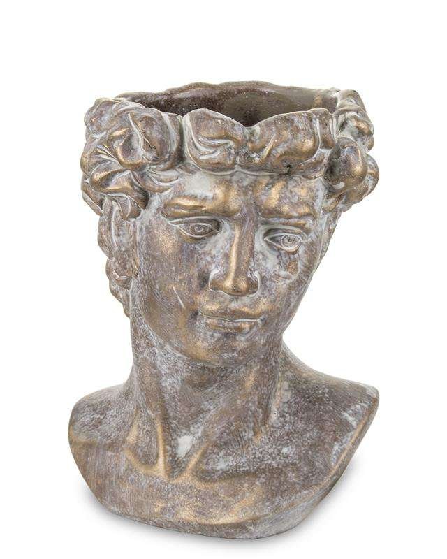 Pigmejka Osłonka wazon rzeźba beżowa ceramika 23x17x15 uniwersalny 96504-uniw