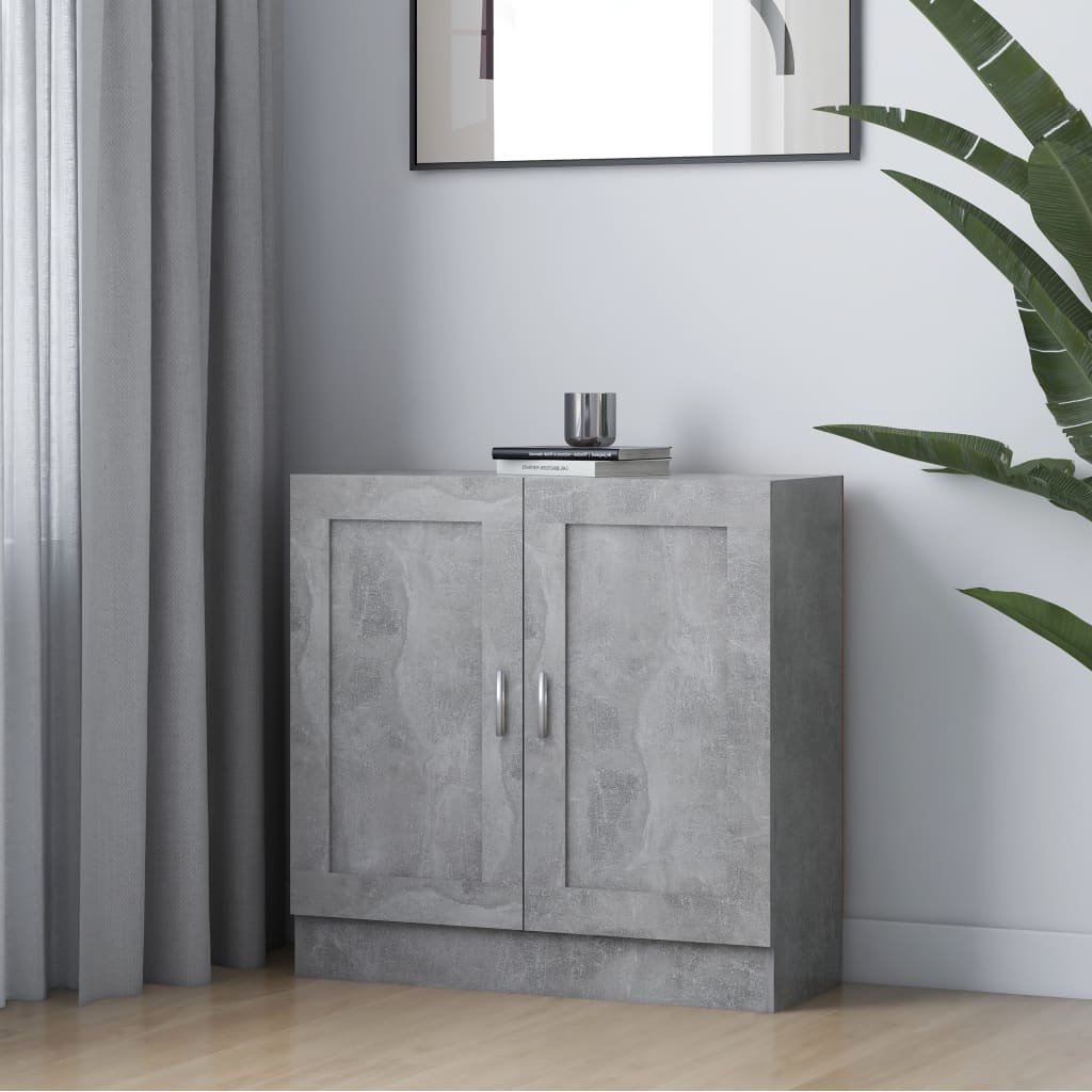 VidaXL Szafka na książki, szarość betonu, 82,5x30,5x80 cm, płyta 802709 VidaXL
