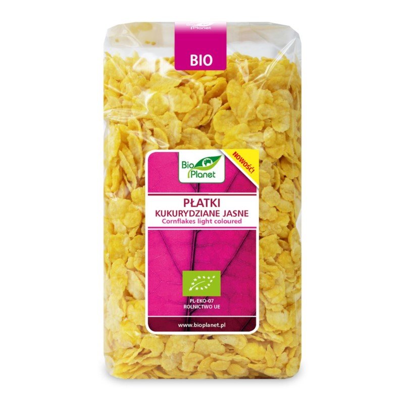 Bio Planet SERIA RÓZOWA Dystrybutor: PŁATKI KUKURYDZIANE JASNE BIO 250 g -
