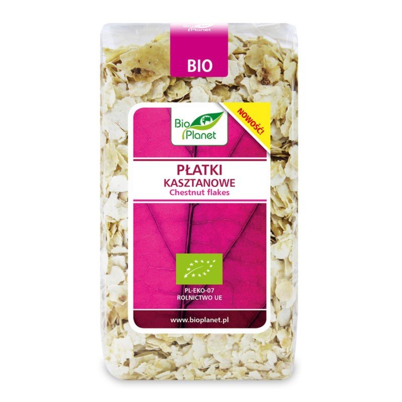 Bio Planet SERIA RÓZOWA Dystrybutor: PŁATKI KASZTANOWE BIO 200 g -