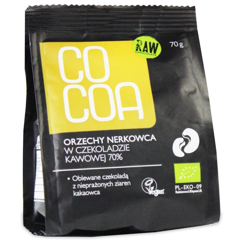 Cocoa Orzechy nerkowca w surowej czekoladzie bio 70g-c