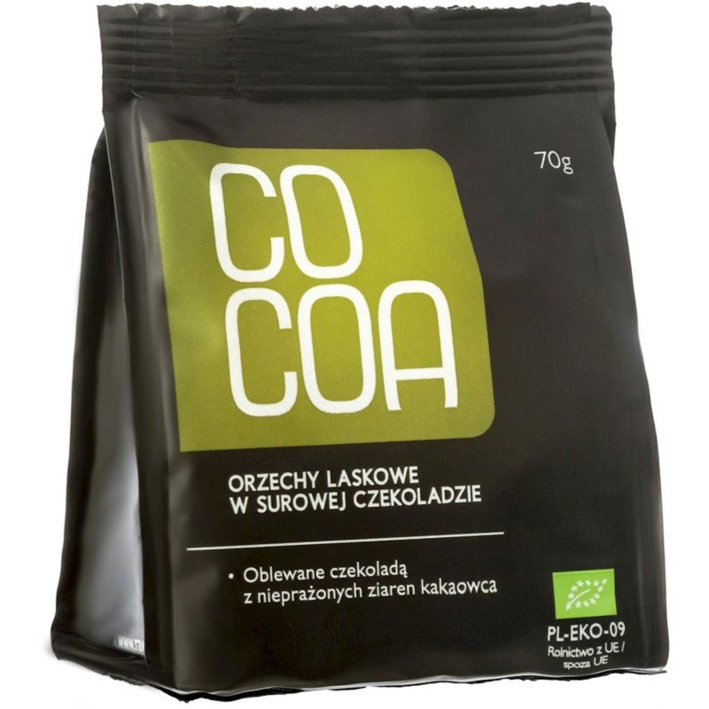 Surovital COCOA) ORZECHY LASKOWE W SUROWEJ CZEKOLADZIE RAW BIO 70g - COCOA