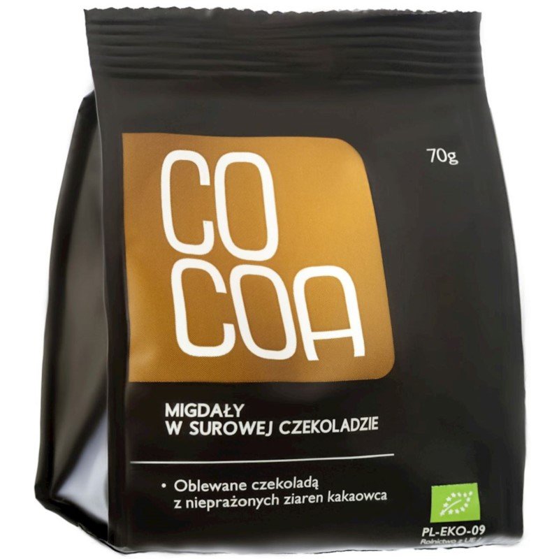Cocoa Migdały w surowej czekoladzie bio 70 g-cocoa