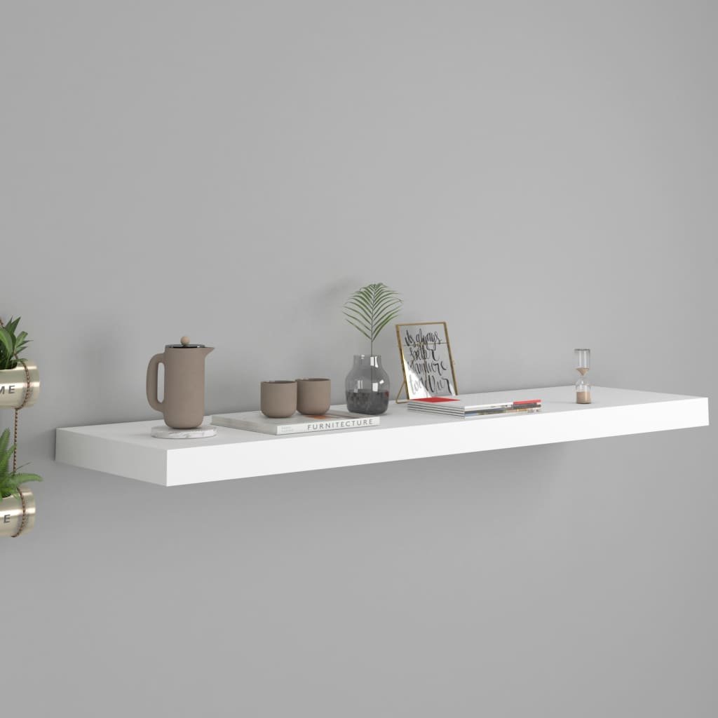 vidaXL vidaXL Półka ścienna, biała, 90x23,5x3,8 cm, MDF
