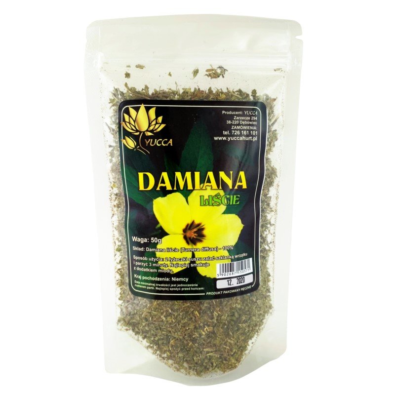 YUCCA YUCCA LIŚCIE DAMIANA 50G