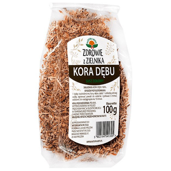 NATURA WITA Natura Wita Kora Dębu 100G Działa Przeciwzapalnie
