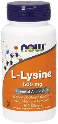 Now Foods L-Lizyna 500mg - suplement diety 100 tab.