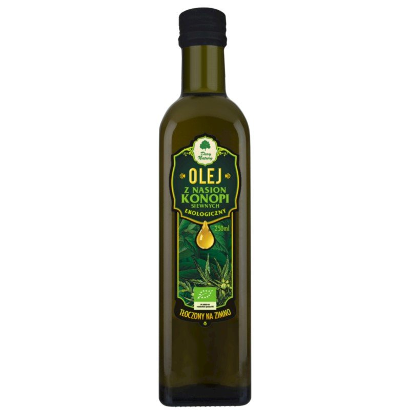Dary Natury DARY NATURY OLEJ Z NASION KONOPI SIEWNYCH EKO250ML DN197