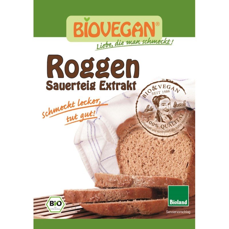 Inne BIO VEGAN (agaranta, drożdże i Zakwas chlebowy żytni w proszku BIO - Bio Vegan - 30g BP-4005394121023