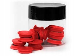 Magnesy Kolorowe Okrągłe 20MM Czerwone 20 Szt