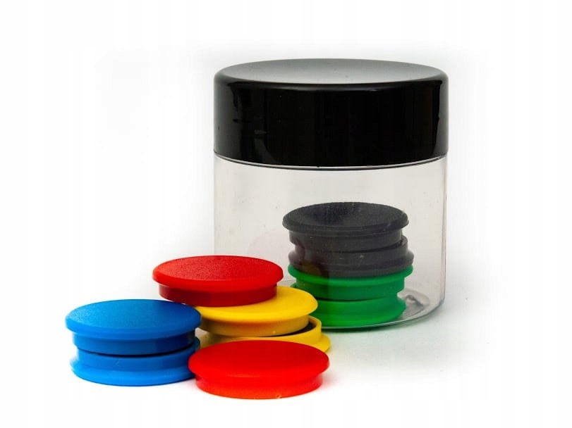 Magnesy Kolorowe Okrągłe 20MM MIX Kolor 20SZT