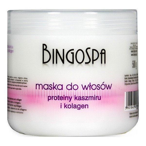 BingoSpa Maska do włosów z proteinami kaszmiru i kolagenem - Hair Mask Cashmere And Collagen Maska do włosów z proteinami kaszmiru i kolagenem - Hair Mask Cashmere And Collagen