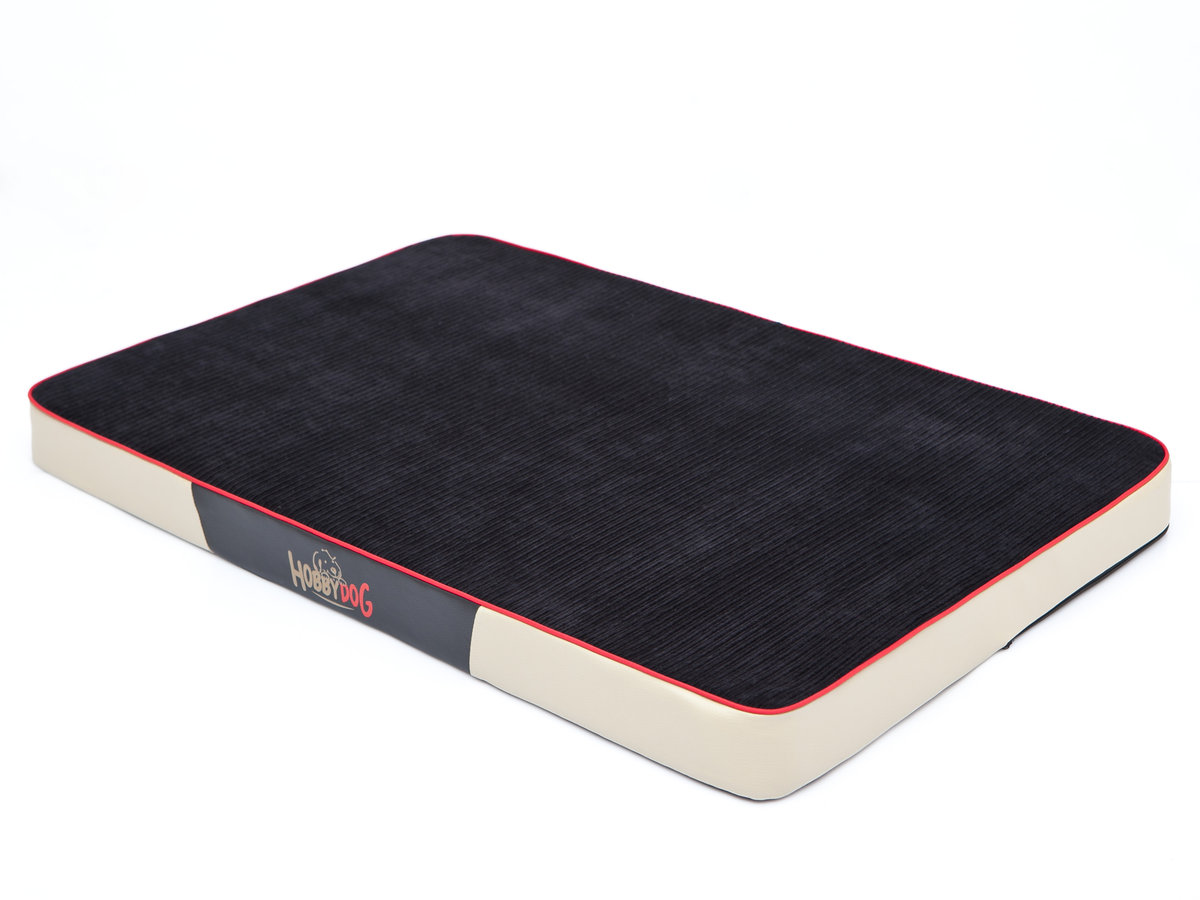 Hobbydog L Materac Premium - Popiel sztruks i Popiel eko skóra L MPR