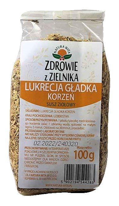 NATURA WITA Natura Wita Lukrecja Gładka Korzeń 100g