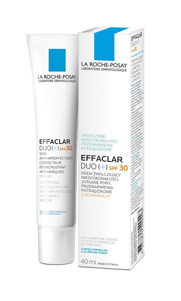 La Roche-Posay POS Posay Effaclar Duo + krem zwalczający niedoskonałości i zatkane pory SPF-30 40 ml