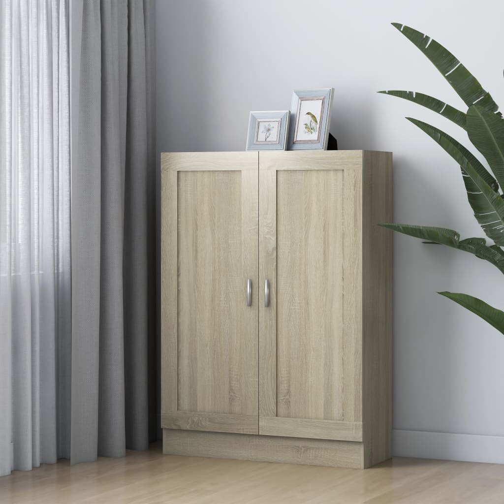 VidaXL Szafka na książki, dąb sonoma, 82,5x30,5x115 cm, płyta wiórowa 802717 VidaXL