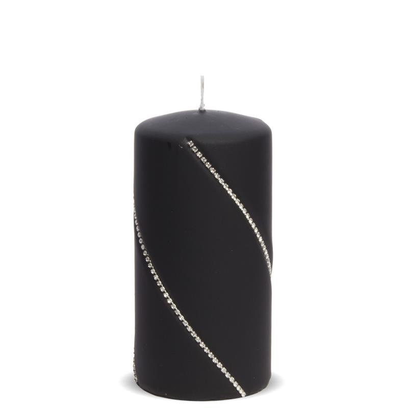 Pigmejka Pigmejka Świeca Bolero Mat walec średni czarna 94890-uniw