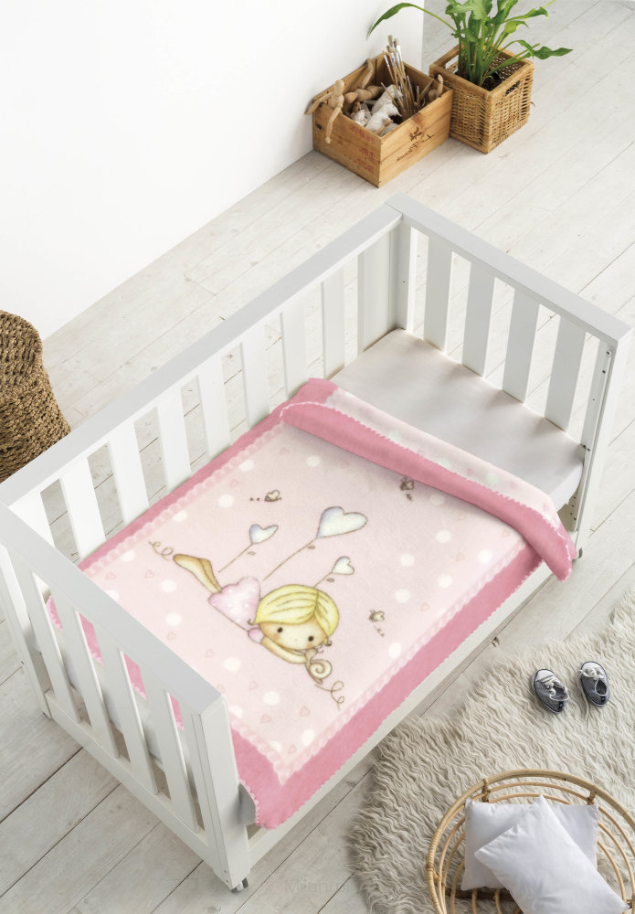 PIEL S.A. S.A. 6377 kocyk dziecięcy, unisex, różowy