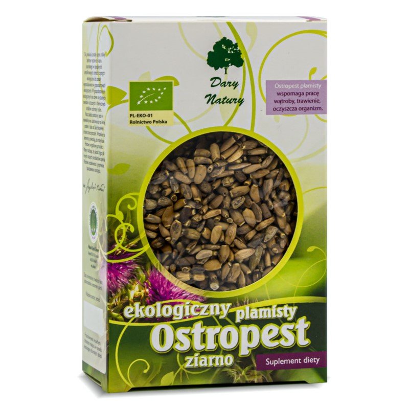 DARY NATURY - przyprawy i zioła BIO OSTROPEST PLAMISTY ZIARNO BIO 100 g - DARY NATURY BP-5903246862997