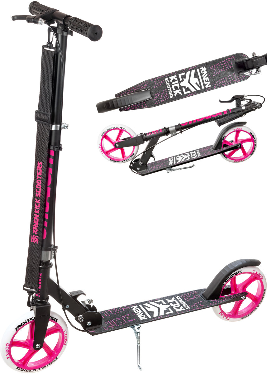 Hulajnoga klasyczna Raven Straight Pink 200mm z hamulcem