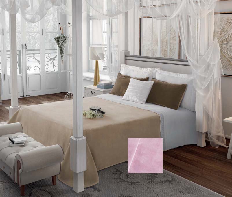 PIELSA, PIELSA Koc /narzuta na łóżko PREMIUM LISA220x240,liliowy