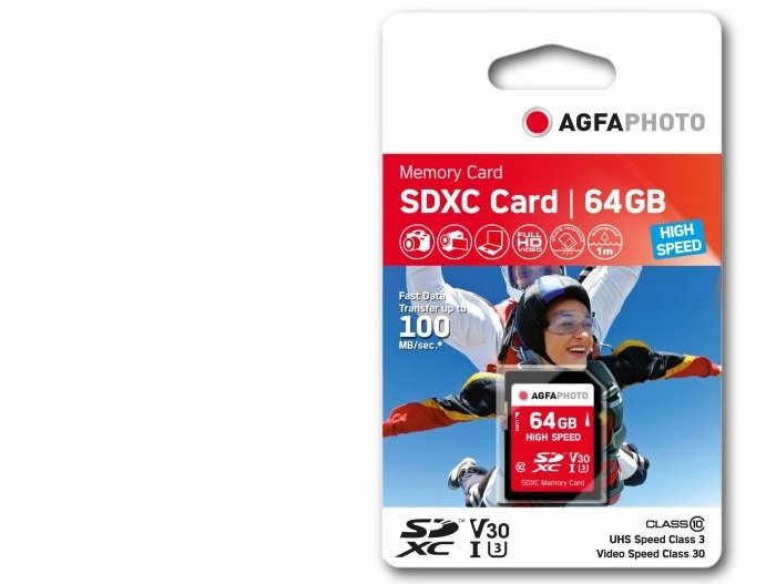 AgfaPhoto SDXC Card 64GB Class 10 / High Speed / MLC 10428 6