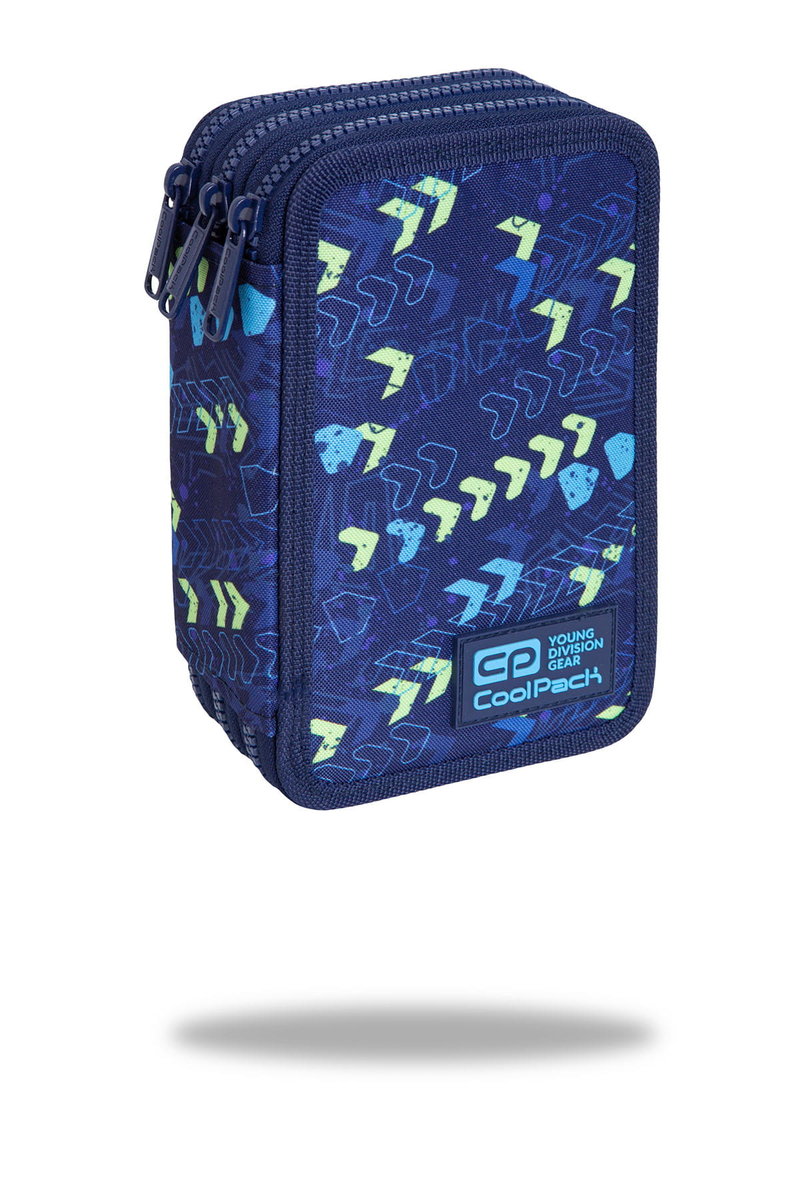 CoolPack Piórnik trzykomorowy z wyposażeniem Jumper 3 Chevron 726827