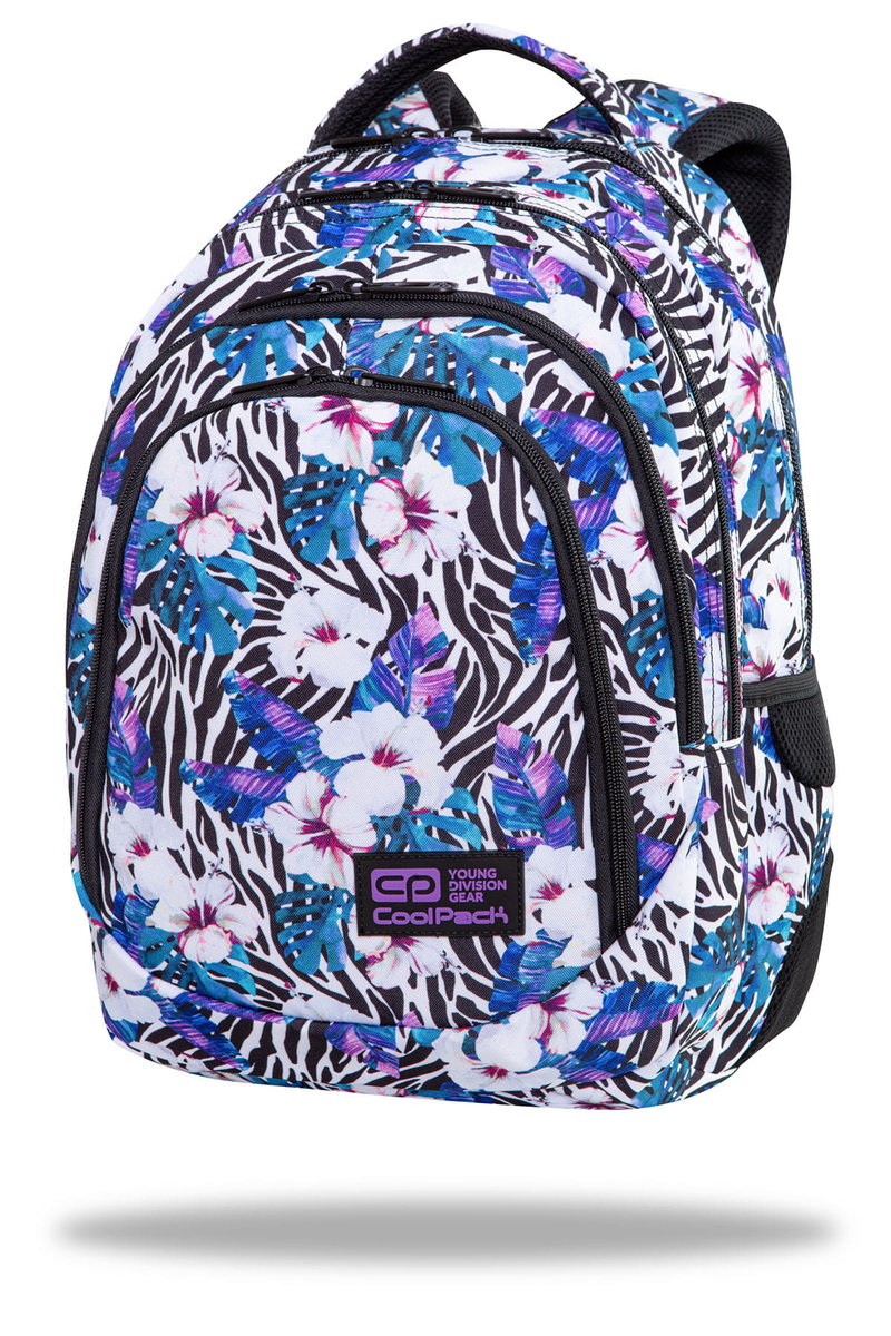CoolPack Plecak szkolny 3-komorowy Drafter Flower Zebra 726815