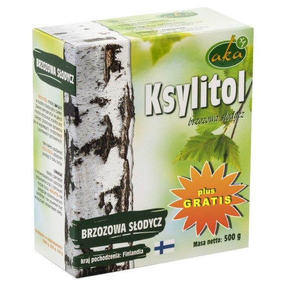 Aka Produkty z ksylitolem Ksylitolo krystaliczny 0,5kg/xylitol AK018