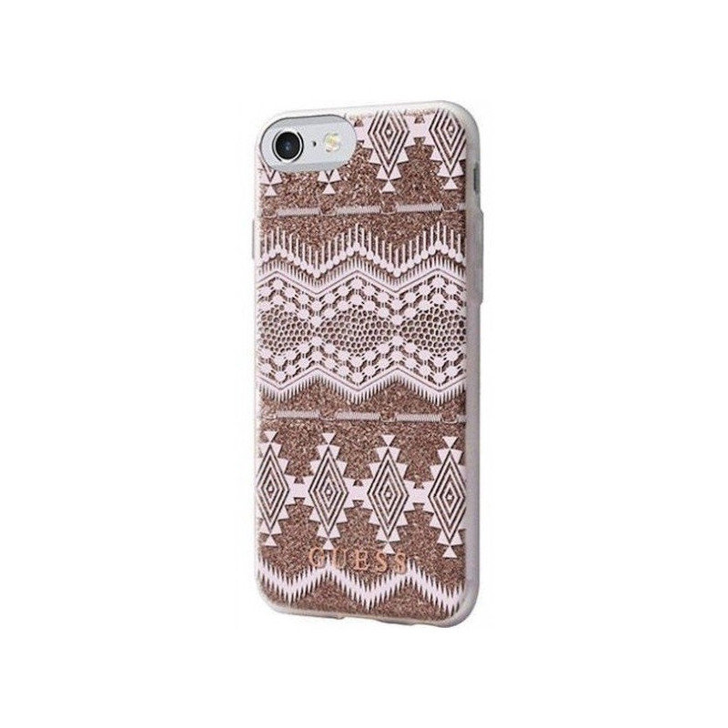 Guess guhcp7tgta Tribal efekt 3d TPU etui ochronne do Apple iPhone 7 Taupe GUHCP7TGTA