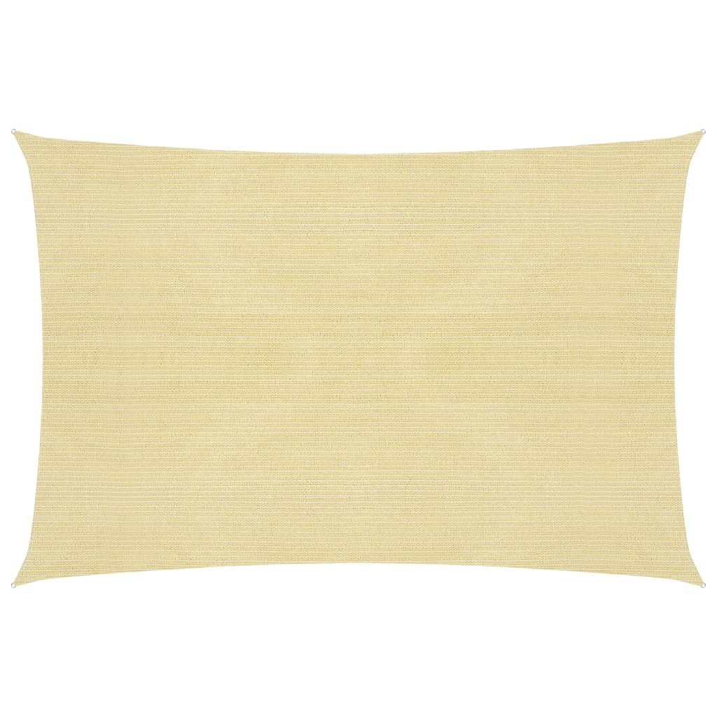 vidaXL Żagiel przeciwsłoneczny, 160 g/m, beżowy, 5x7 m, HDPE vidaXL