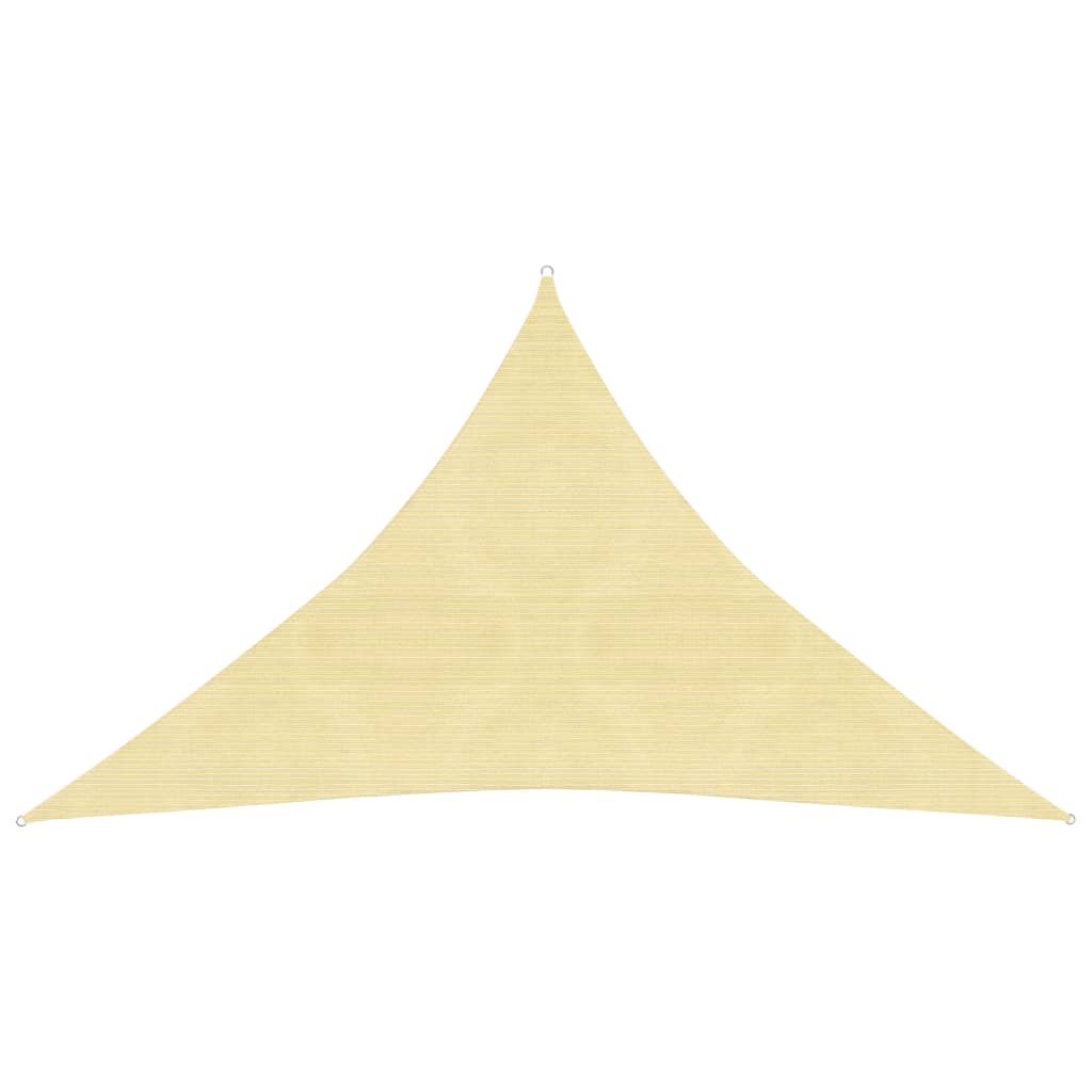 vidaXL Żagiel przeciwsłoneczny, 160 g/m, beżowy, 3x3x4,2 m, HDPE vidaXL
