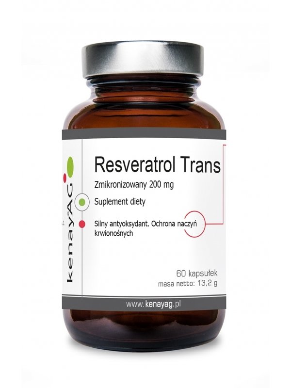 Kenay Resveratrol trans zmikronizowany 200 mg 60 kaps