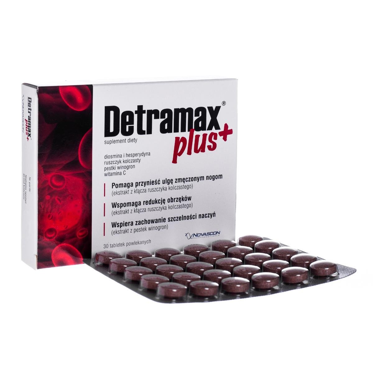 Фото - Вітаміни й мінерали Detramax Plus, 30 tabletek