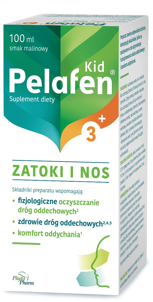 Pelafen Kid 3+ Zatoki i nos Płyn 100ml