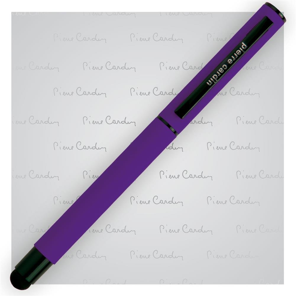 Pióro kulkowe touch pen, soft touch PIERRE CARDIN Celebration Fioletowe - fioletowy