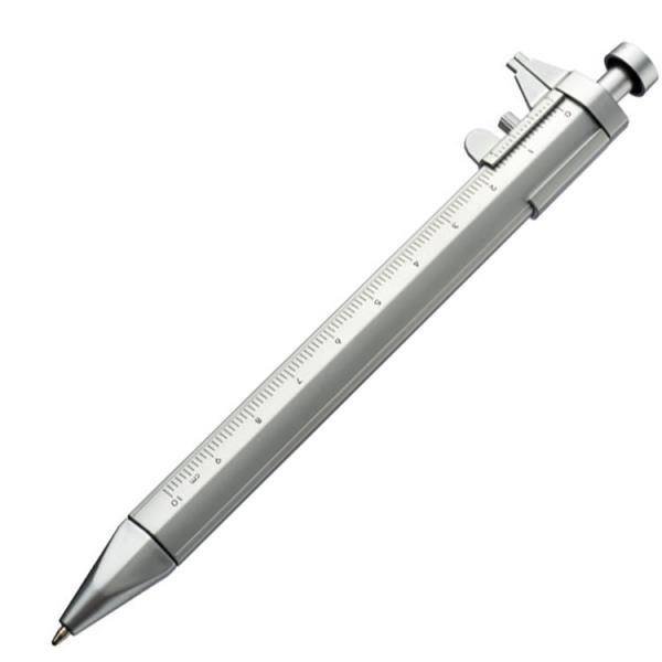 Basic Długopis plastikowy z suwmiarką PRESCOT uniwersalny