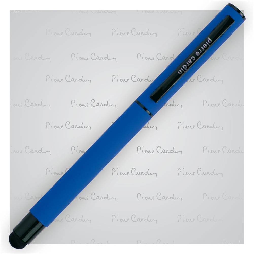 Pióro kulkowe touch pen, soft touch PIERRE CARDIN Celebration Niebieskie - niebieski