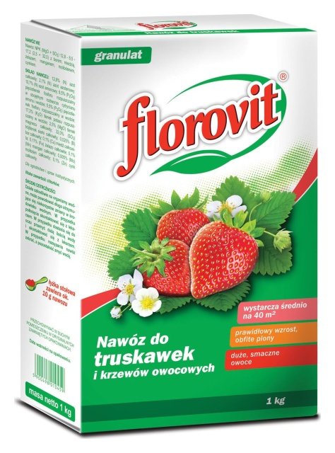 Florovit Nawóz granulowany do truskawek i krzewów owocowych karton 1kg