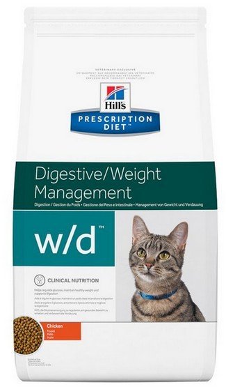 Karma sucha dla kota HILL'S PRESCRIPTION DIET w/d Feline, 1,5 kg