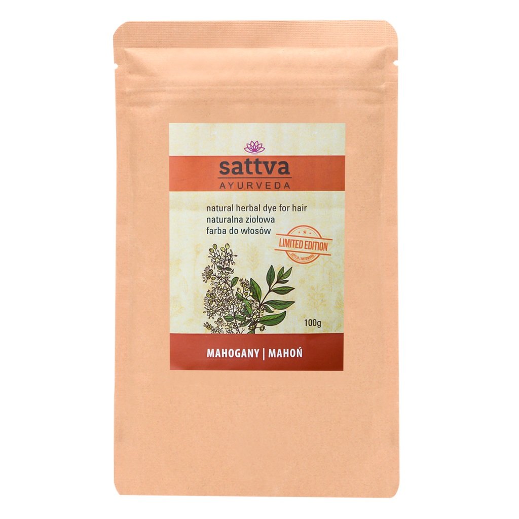 Sattva ziołowa farba do włosów Mahogany 100g