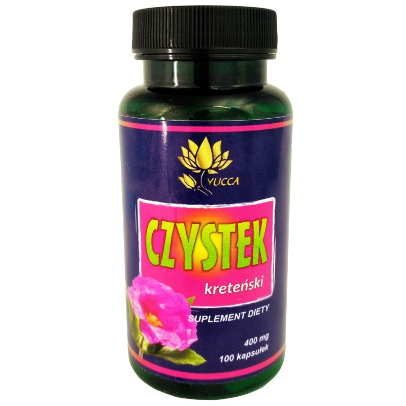 YUCCA YUCCA CZYSTEK KRETEŃSKI 400MG 100 KAPS.