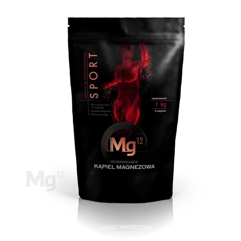M12.PARTNERS MG12 PŁATKI MAGNEZOWE DO KĄPIELI SPORT 1KG