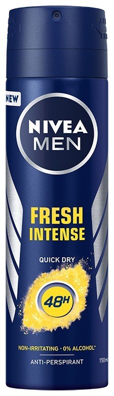 Nivea DEZODORANT FRESH INTENSE 48H SPRAY MĘSKI 150ML