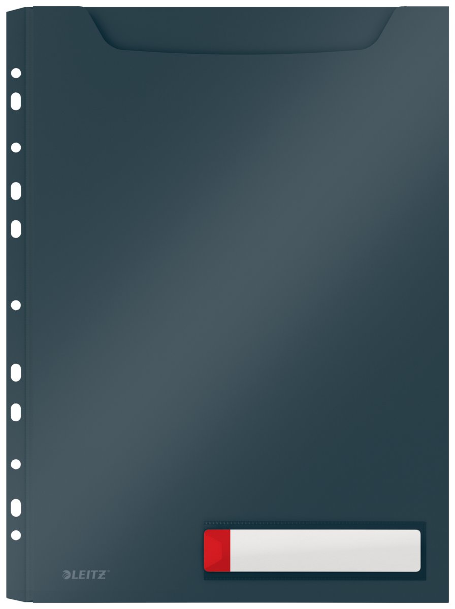 Leitz Koszulka poszerzana A4 perforacja szara - 3 szt - Cosy 46680089