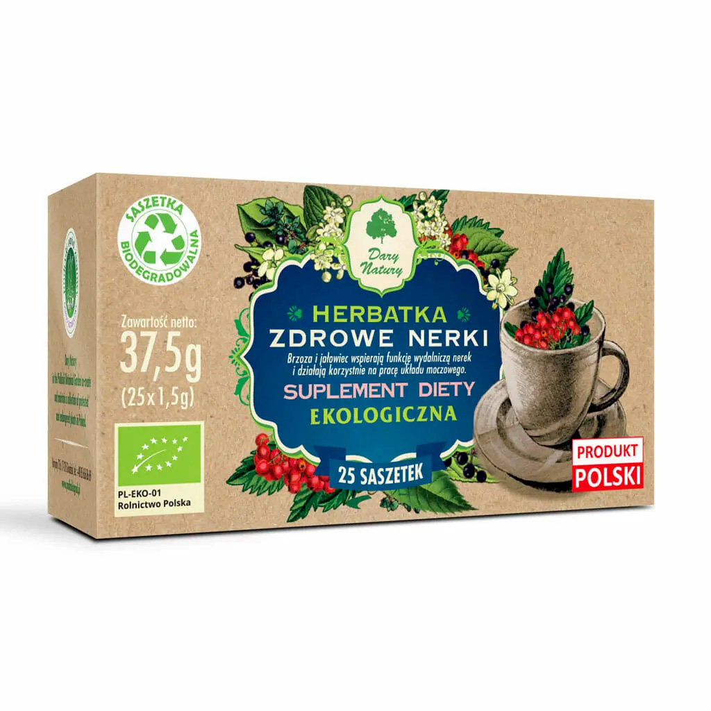 Dary Natury HERBATKA ZDROWE NERKI BIO (25 x 1,5 g) -