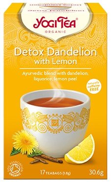 YOGI TEA YOGI TEA HERBATA DETOX DANDELION LEMON BIO 17x1,8G